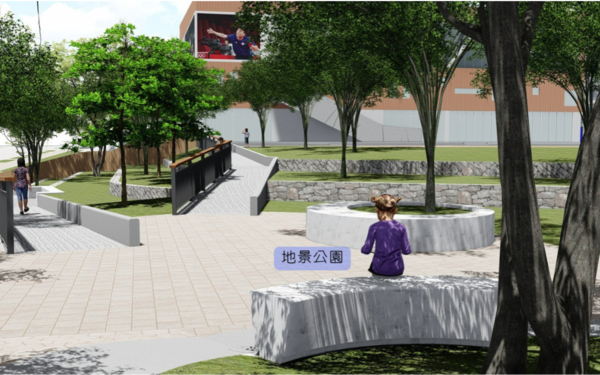 勤學坡道+梯田地景公園圖片